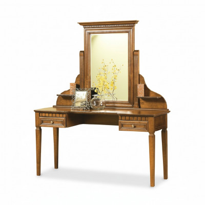 Miroir de maquillage de console classique Table de secrétaire Miroir de table de nuit.