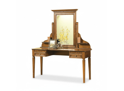 Miroir de maquillage de console classique Table de secrétaire Miroir de table de nuit.