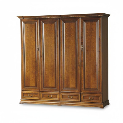 Armoires murales classiques en bois Armoire Unité murale de meubles italiens Vêtements