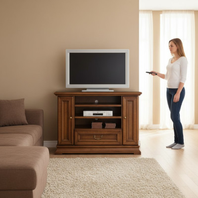Meuble bas classique TV, buffet TV, armoire latérale, armoire, meuble TV, nouveau meuble TV R - meuble TV - L