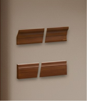 Extrémité de bande classique pour base de couronne pour un ensemble de panneaux ou de vitrines BA-30