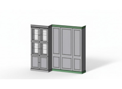 Bande de finition classique pour le panneau, ensemble L, R Élément pour le système de garde-robe BA-26