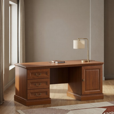 Bureau classique Mobilier de bureau Table de bureau Chef du bureau Bureaux en bois massif BA-Sc2