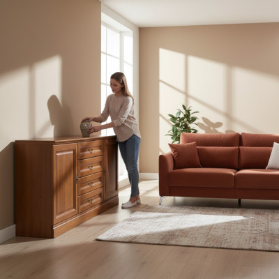 Classique Commode Commode commode armoire meuble bas modèle BA-K3P