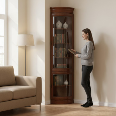 Armoire classique Vitrine d'angle Vitrine Vitrine Modèle BA-11