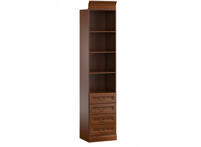 Armoire de rangement classique Armoire Étagère Bibliothèque Vitrine - Modèle BA-6