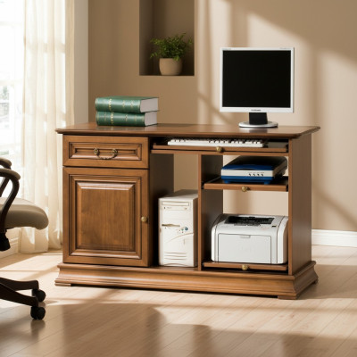 Bureau de bureau classique Mobilier de bureau Table de bureau Bureaux de chef Bois véritable SE-S3