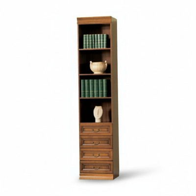 Armoire à armoires classique Unité murale de garde-robe Bibliothèque Vitrine Bibliothèque SE-6