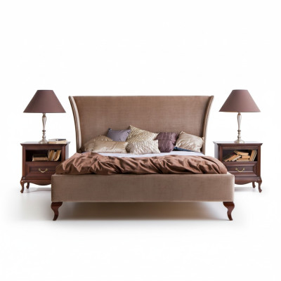 Lit classique lits Lit double Lit en bois Maison de campagne - Modèle CL-1