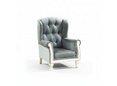 Fauteuil Chesterfield à ailes Revêtement de siège Télévision Canapé de bureau Cuir Textile