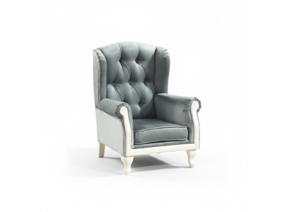 Fauteuil Chesterfield à ailes Revêtement de siège Télévision Canapé de bureau Cuir Textile