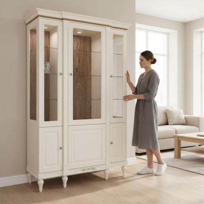 Vitrine classique Commodes Vitrines Armoire Vitrine Armoire vitrée Livres