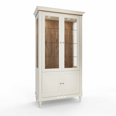 Vitrine classique Commode Vitrine Armoire Vitrine en verre FL-W2