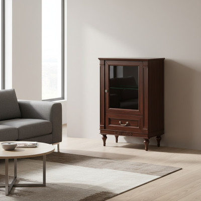 Vitrine classique Commode Buffet Armoire Vitrine FL-WM