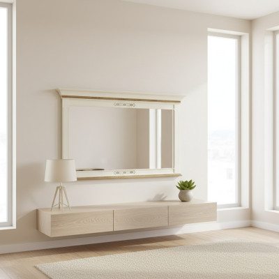 Miroir Cadre en bois Grand Miroir Mural Miroir Classique r Miroir Designer - Modèle FL-L2