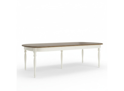 Grande table table à manger table en bois table de conférence extensible 290cm modèle FL-S1
