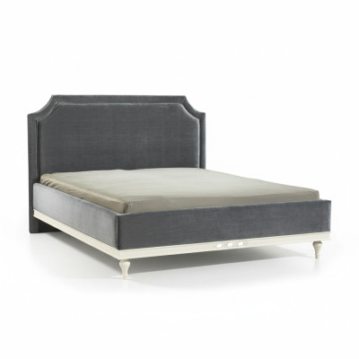 Lit Design Lits Lit Double Lit Rembourré Lit en Cuir - Modèle FL-B2