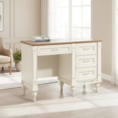 Bureau classique Mobilier de bureau Table Bureau Chef Bureaux Bois massif FL-T