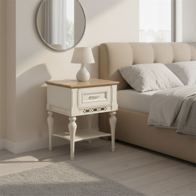 Table de chevet Étagère Table de chevet Solide Étagère Console Chambre FL-N2