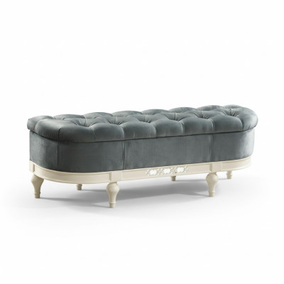 Tabouret R classique RETRO RUSTIC POUF OTTOMANE Banc tabouret - FL-P1A