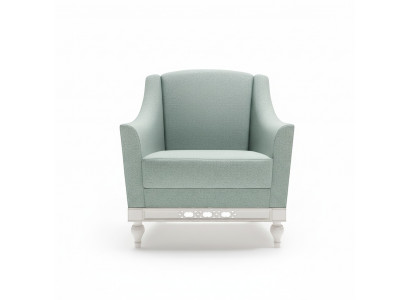 Chesterfield Fauteuil à Oreilles Fauteuil Rembourrage TV Bureau Canapé Cuir Véritable FL-1Siz