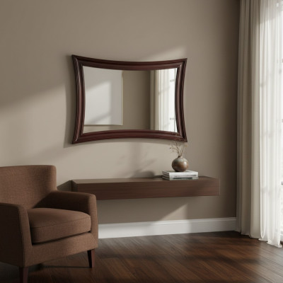 Miroir Cadre en Bois Grand Miroir Mural Miroir Design Classique - Mo. MI-B nouveau