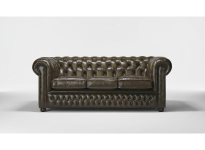 Chesterfield 3 places XXL canapé rembourré siège sofa ensemble grand canapés 2016-06