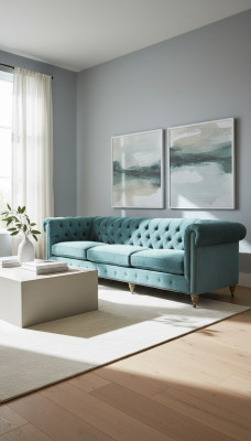 Canapé Chesterfield 3 places tissu cuir velours ensemble rembourré siège neuf