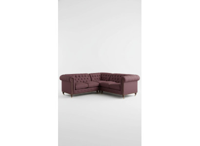 Canapé d'angle Chesterfield Canapé Designer Revêtement d'angle Textile Canapé Suite 1013-14