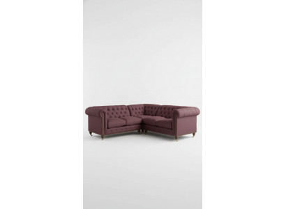 Canapé d'angle Chesterfield Canapé Designer Revêtement d'angle Textile Canapé Suite 1013-14