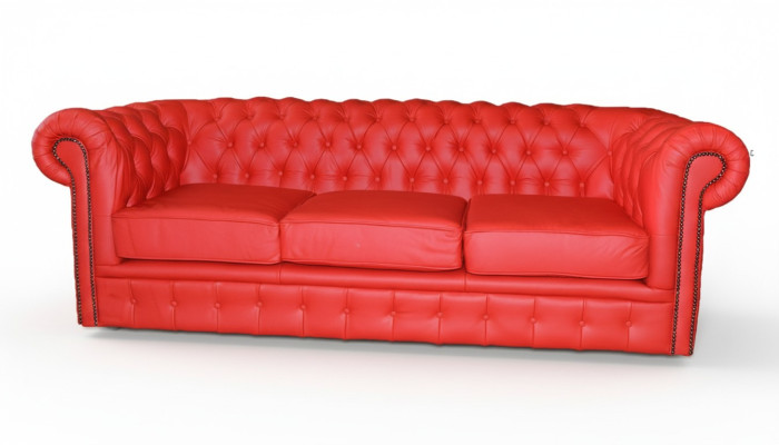 Canapé Chesterfield Rembourré Ensemble de Canapés Design 3 Places Canapés Classiques *Neuf*