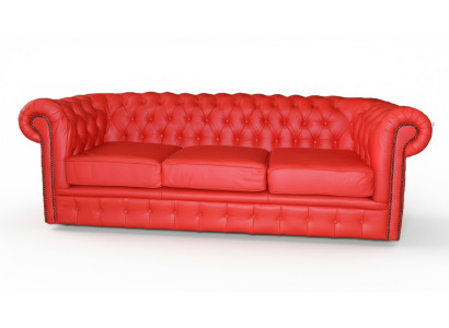 Canapé Chesterfield Rembourré Ensemble de Canapés Design 3 Places Canapés Classiques *Neuf*