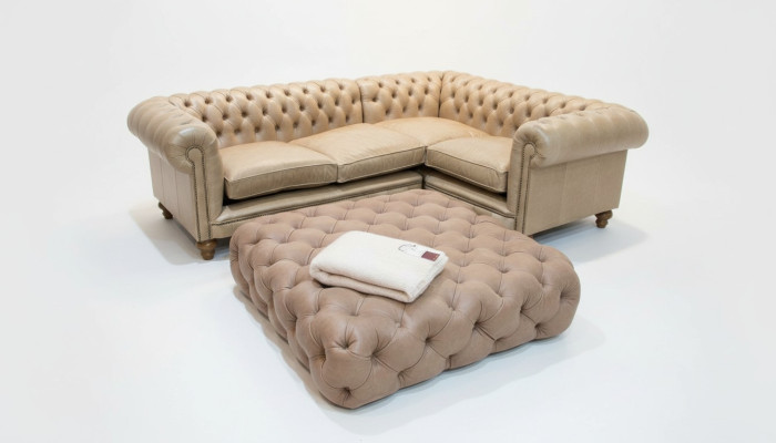 Canapé en cuir Canapé d'angle Canapé Canapé Revêtement Chesterfield Coin suite Suite Coin nouveau
