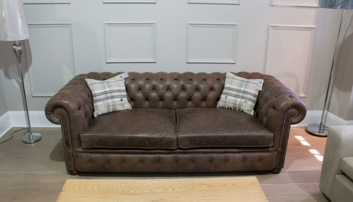 Chesterfield 3 places XXL canapé rembourré sofa garniture grand canapé 2016-26