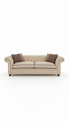 Chesterfield 3 places XXL canapé rembourré, sofa ensemble grand canapé 2016-28