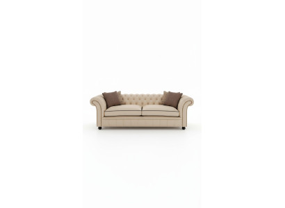 Chesterfield 3 places XXL canapé rembourré, sofa ensemble grand canapé 2016-28