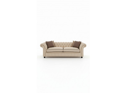 Chesterfield 3 places XXL canapé rembourré, sofa ensemble grand canapé 2016-28
