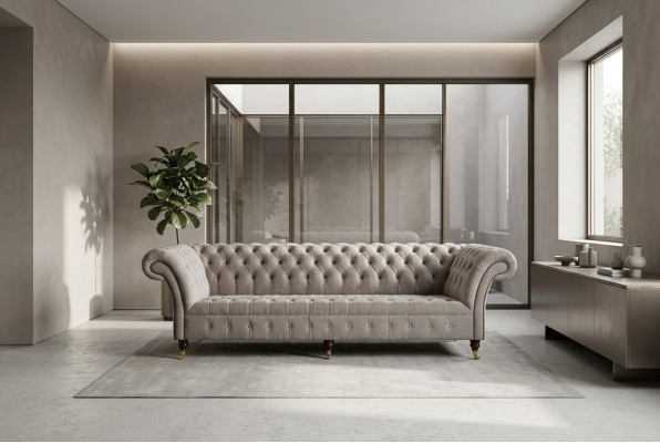 Canapé Chesterfield 4 places XXL, canapés et suites de canapés design