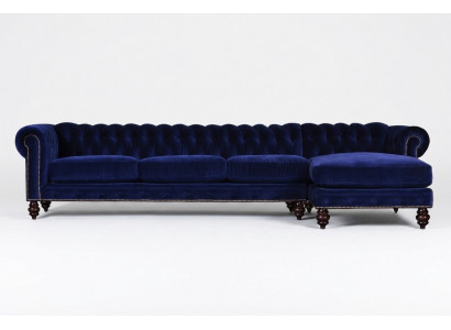 400cm Bix XXL Canapé Rembourré Siège Suite Tissu Canapé Chesterfield en Cuir 2016060