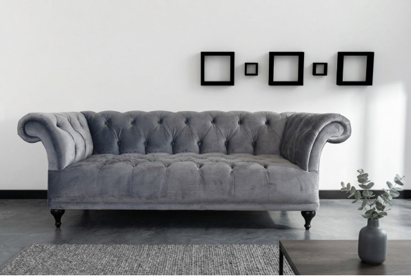 Chesterfield Sofa Designer de rembourrage Canapés Ensembles de canapé Tissu Textile Textile 1