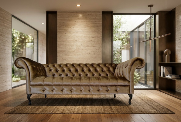 Chesterfield Sofa Tapisserie Designer Canapés Sofas Ensemble Tissu Textile 2