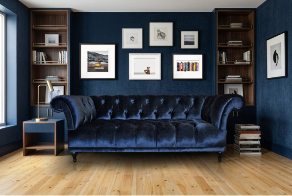 Chesterfield Canapé Rembourré Designer Canapés Ensembles Tissu Textile Tissu 10