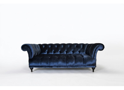 Chesterfield Canapé Rembourré Designer Canapés Ensembles Tissu Textile Tissu 10