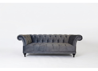 Chesterfield Sofa Designer de Coussins Canapés Garniture Textile Tissu Textile 14
