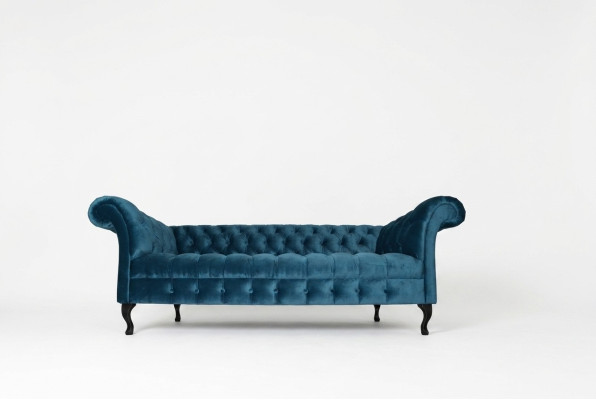 Canapé Chesterfield Rembourré Designer Canapés Sofas Ensemble Tissu Textile Textile 18
