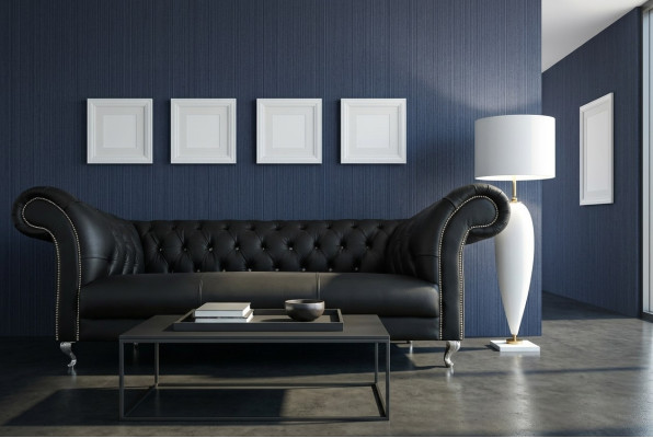 Chesterfield Sofa Rembourrage Designer Canapés Garniture Tissu Textile Tissu 19