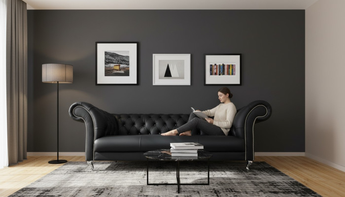 Canapé Chesterfield Designer de canapé en tissu Ensemble de canapés Textile Tissu Textile 23