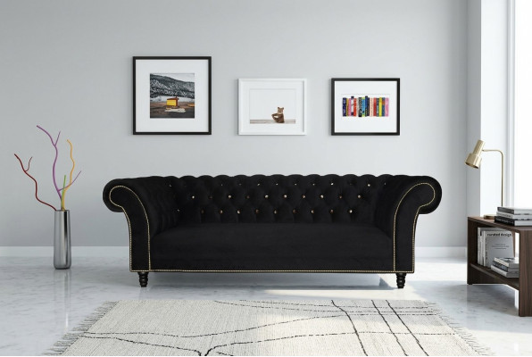 Canapé Chesterfield, designer de canapés, ensemble de canapés en tissu textile 30.