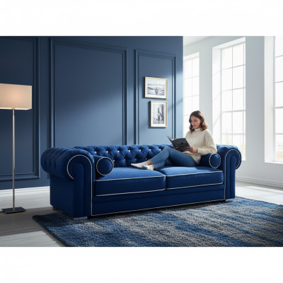 Canapé Chesterfield 3 places rembourré design canapés ensemble SL Sofa 3 neuf