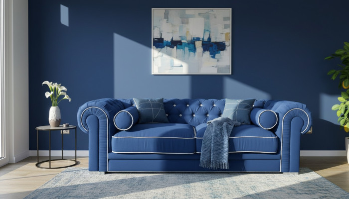 Canapé Chesterfield 3 PLACES Design Tapisserie Canapés Ensembles SL Sofa 5